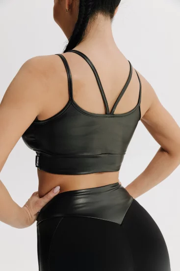 Топ Leather Bra