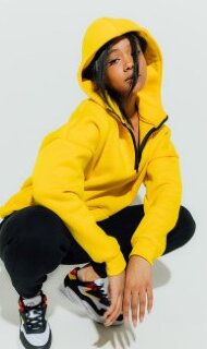 Толстовка Neck Zip Yellow